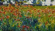 Robert William Vonnoh Poppies in France oil painting